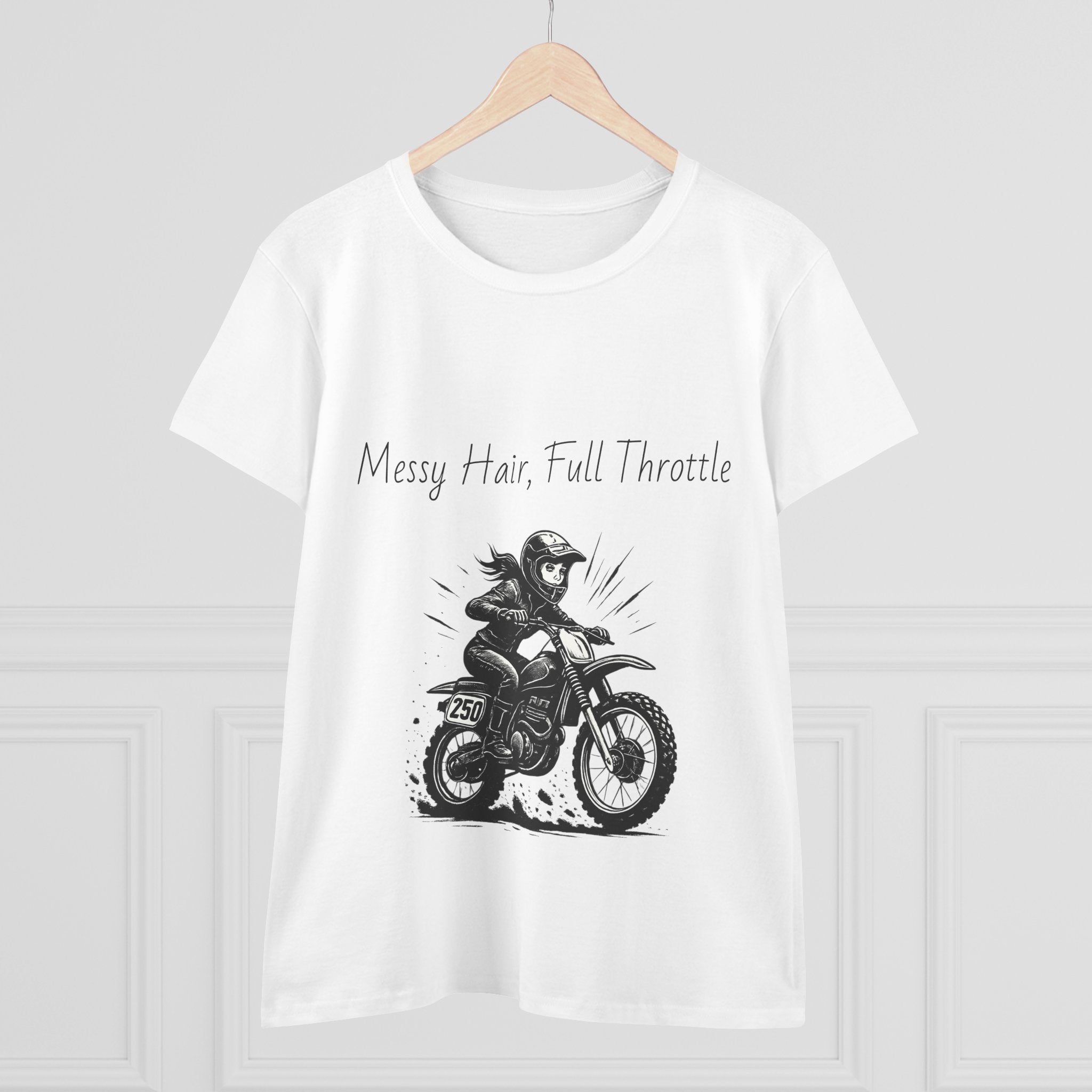 Messy Hair, Full Throttle Women's Tee