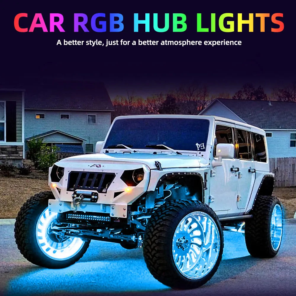 Wheel hub Light Strip Kit