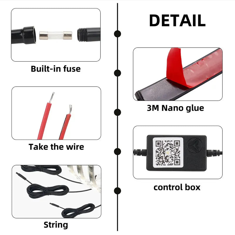 Wheel hub Light Strip Kit